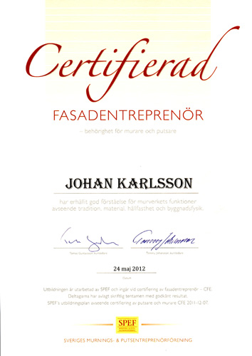 Fasadentreprenör